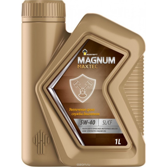 РОСНЕФТЬ MAGNUM MAXTEC 5W-40  SL/CF.1л.Полусинтетическое моторное масло.(12шт)