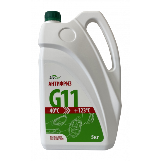 Антифриз LIVCAR G11 зел. 5кг (4шт)