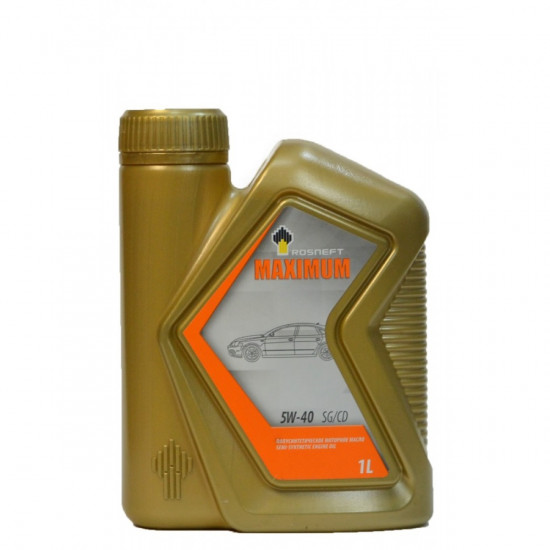 РОСНЕФТЬ MAXIMUM 5W40 SG/CD.1л Полусинтетическое моторное масло.(12шт)