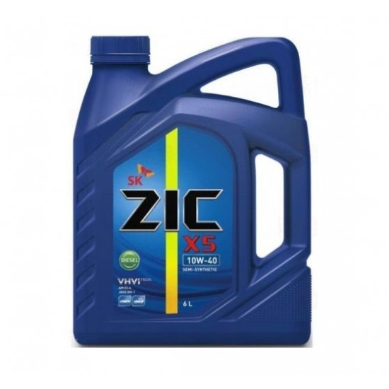 ZIC X5 10W40 DIESEL CI-4 п/с 6л моторное масло (3 шт)