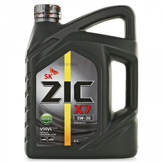 ZIC X7 5W30 DIESEL SL/CF синт. 4л моторное масло (4 шт)