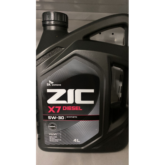 ZIC X7 5W30 DIESEL SL/CF синт. 4л моторное масло (4 шт)
