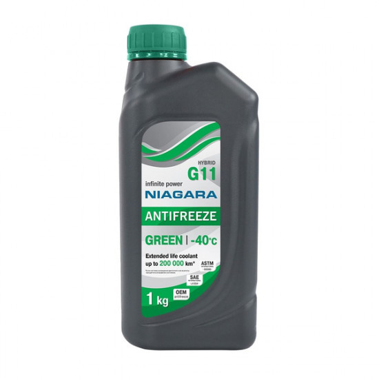 Антифриз Ниагара G11 (ЗЕЛЕНЫЙ) 1кг (16 шт)