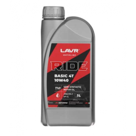 LAVR 7749 Moto ride basic 4T 10W-40 1л (16шт)