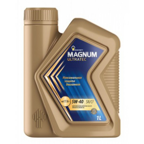 РОСНЕФТЬ MAGNUM ULTRATEC 5W-40 SN/CF 1л синтетическое моторное масло (12шт)