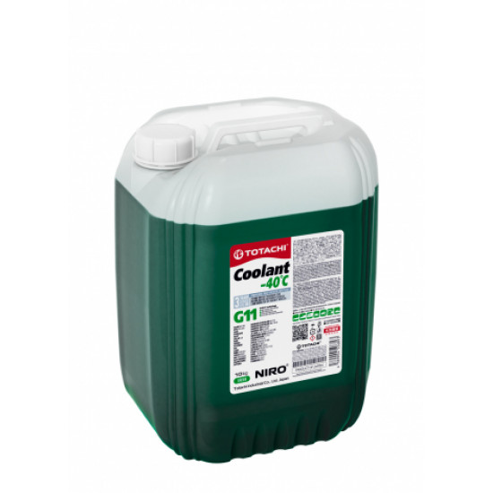Антифриз TOTACHI NIRO Coolant G11 -40 зелен. 10л (шт)