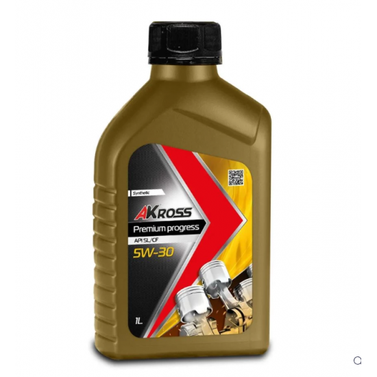 AKross PREMIUM PROGRESS 5W-30 SL/CF 1 л масло моторное синт (12 шт)