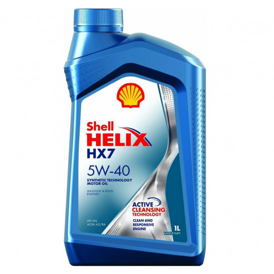 SHELL HELIX HX7 5W-40 A3/B4 п/с 1л (12шт) масло моторное