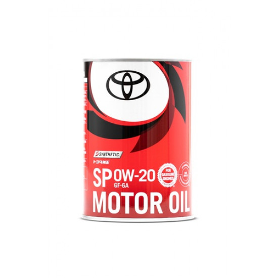 Оригинальное масло TOYOTA 0W20 SP синт. 1л Япония (20 шт)
