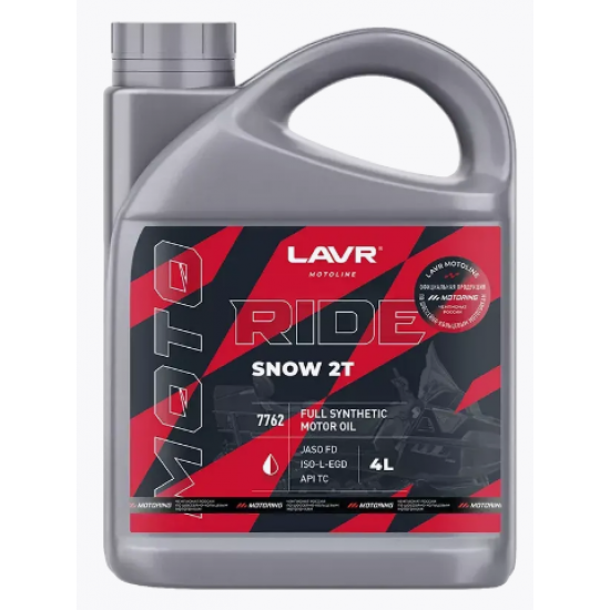 LAVR 7762 Moto Ride SNOW 2TFD 4л (4шт)