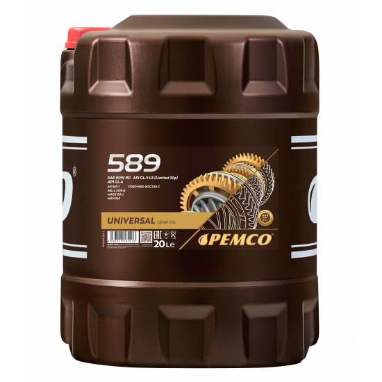 PEMCO 589 80W-90 GL-4/GL-5 масло трансмиссионное 20 л  