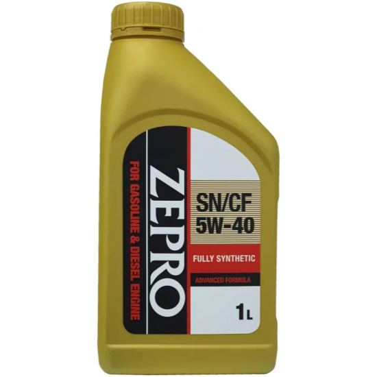 ZEPRO 5W-40 Gasoline F-S  SN/CF синт. масло моторное 1л (12шт) 