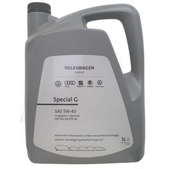 Оригинальное масло VOLKSWAGEN 5W-40 SPECIAL G 502.00/505.00 синт. 5л (4 шт)