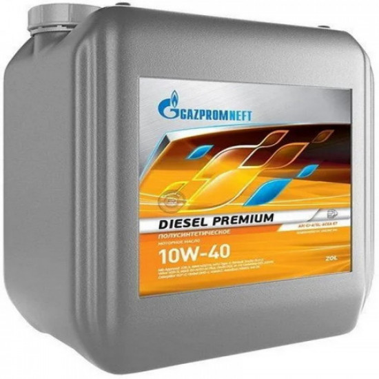 Газпромнефть DIESEL PREMIUM 10W-40 API CI-4/SL; ACEA E7 20л полусинтетическое моторное масло