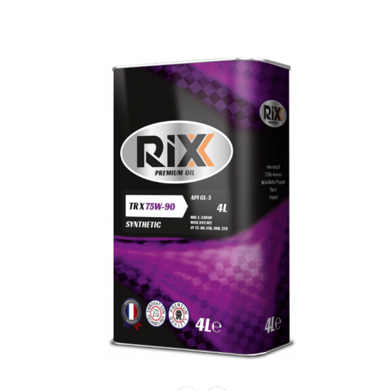 RIXX TR X 75W-90 GL-5 4 л трансмиссионное масло (4 шт)