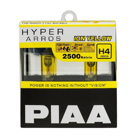Лампа накаливания PIAA BULB HYPER ARROS ion YELLOW 2500K HE-990Y (H4)