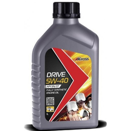 AKross DRIVE 5W-40 SN/CF 1 л масло моторное синт (12 шт)