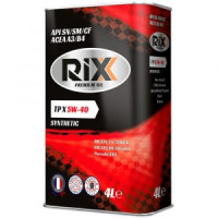 RIXX TP X 5W-40 SN/CF А3/В4 4 л моторное масло синт (4шт)