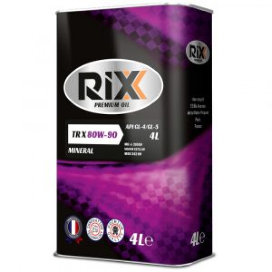 RIXX TR X 80W-90 GL-5 4 л трансмиссионное масло (4 шт)