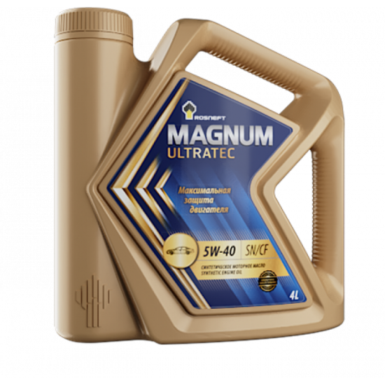 РОСНЕФТЬ MAGNUM ULTRATEC 5W-40 SN/CF 4л синтетическое моторное масло (4шт)