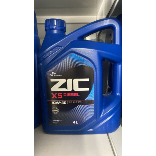 ZIC X5 10W-40 DIESEL CI-4 п/с 4л моторное масло (4 шт)