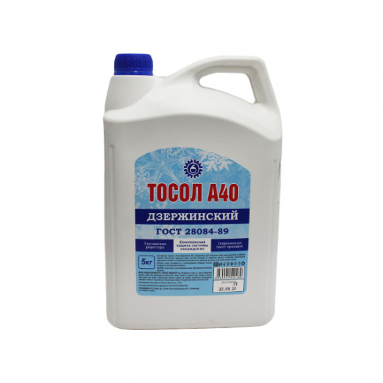 Тосол Дзержинский ГОСТ А-40 5кг (4 шт)